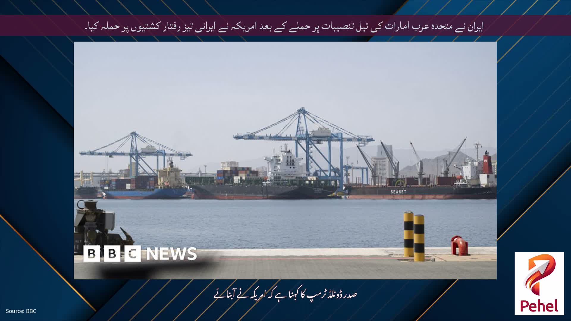 ایران نے متحدہ عرب امارات کی تیل تنصیبات پر حملے کے بعد امریکہ نے ایرانی تیز رفتار کشتیوں پر حملہ کیا۔