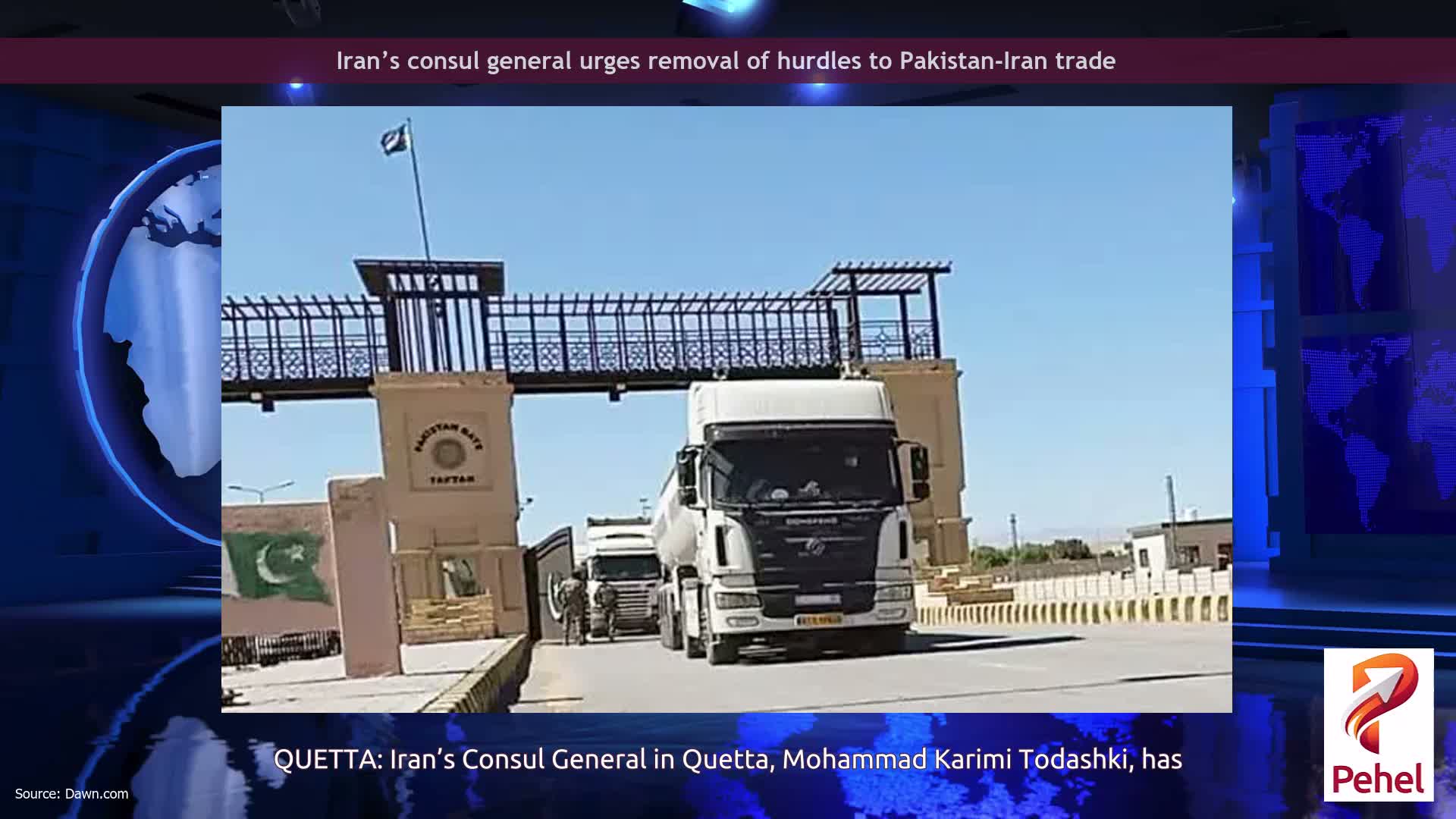 Iran’s consul general urges removal of hurdles to Pakistan-Iran trade