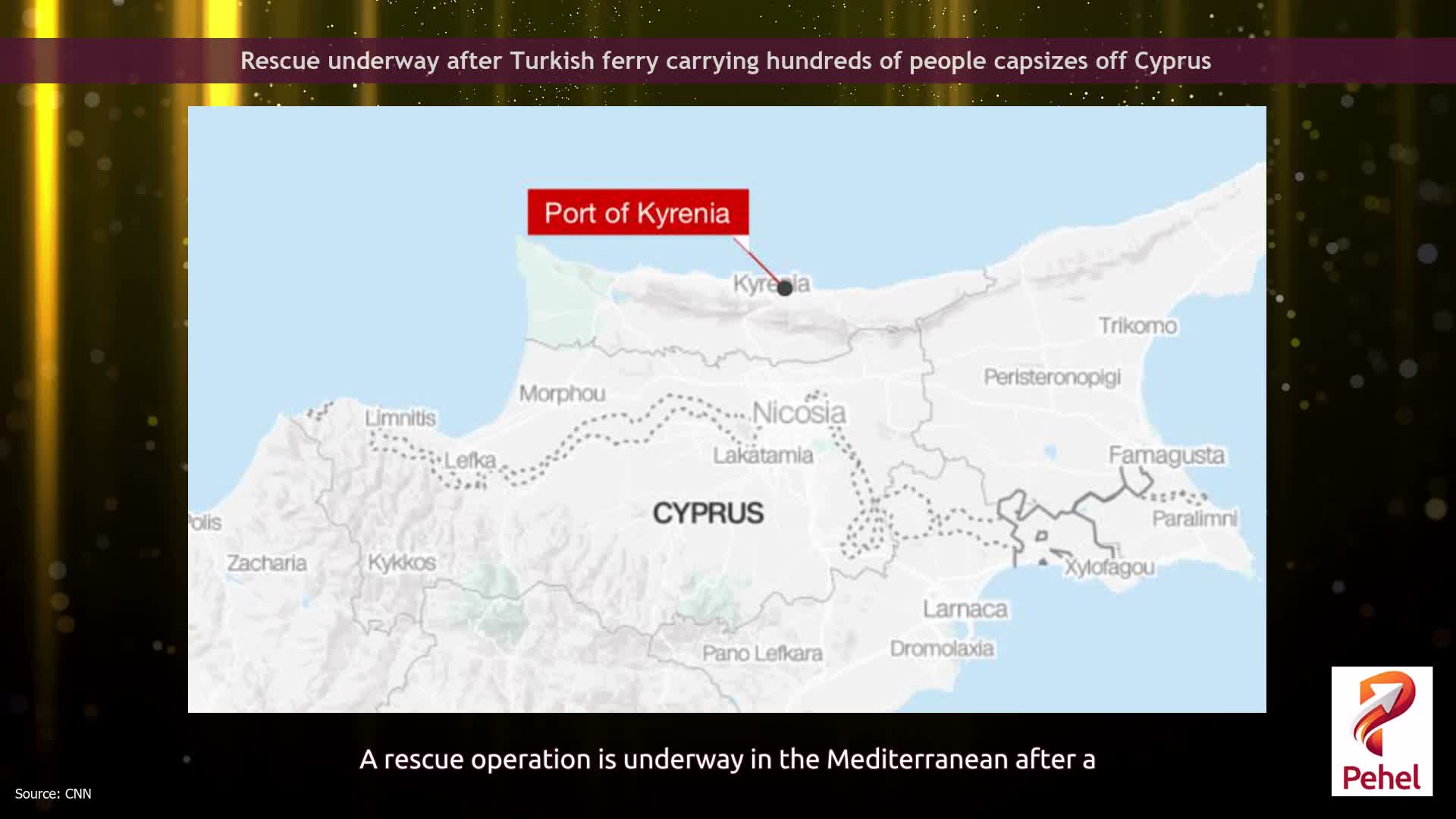 Rescue underway after Turkish ferry carrying hundreds of people capsizes off Cyprus