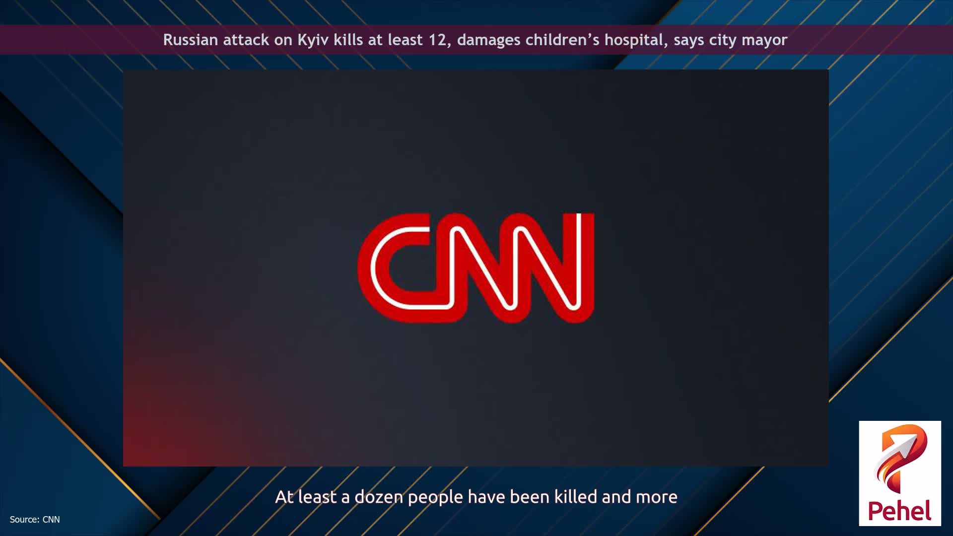 Russian attack on Kyiv kills at least 12, damages children’s hospital, says city mayor
