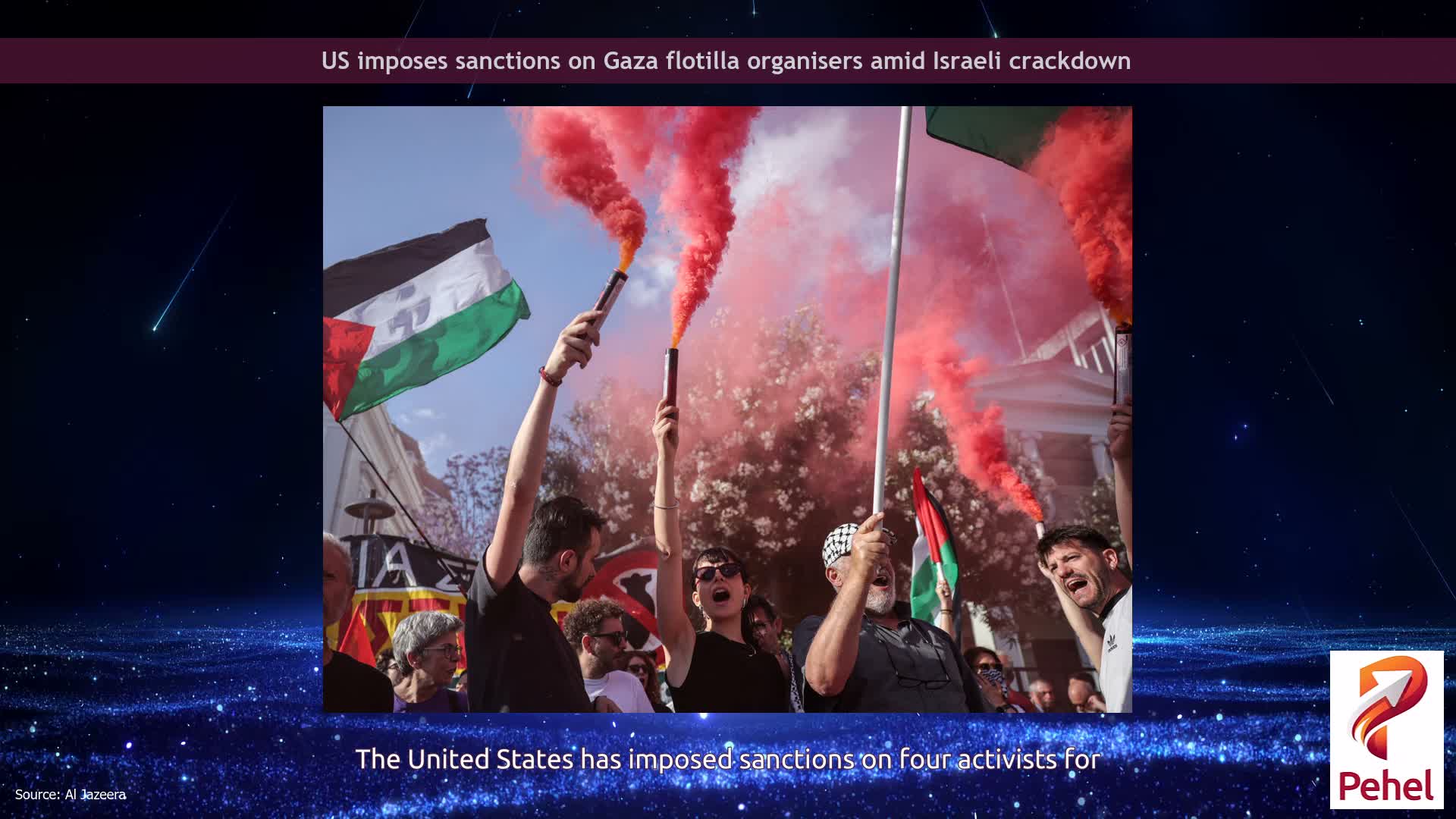 US imposes sanctions on Gaza flotilla organisers amid Israeli crackdown