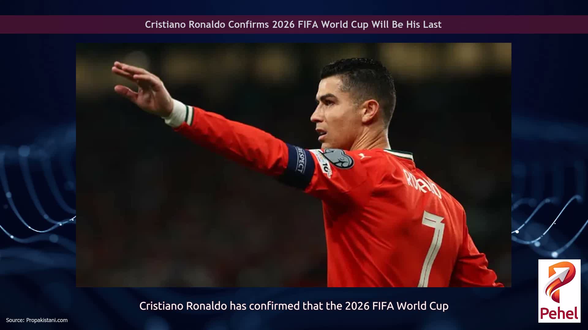 Cristiano Ronaldo Confirms 2026 FIFA World Cup Will Be His Last