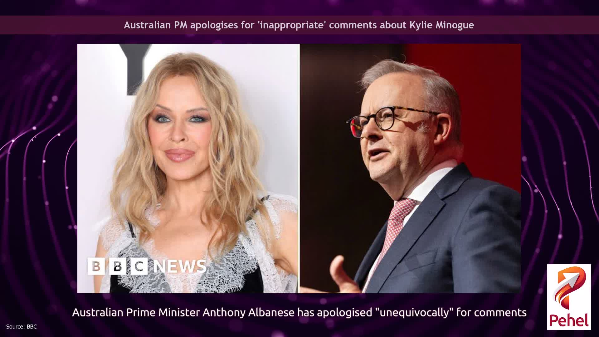 Australian PM apologises for 'inappropriate' comments about Kylie Minogue