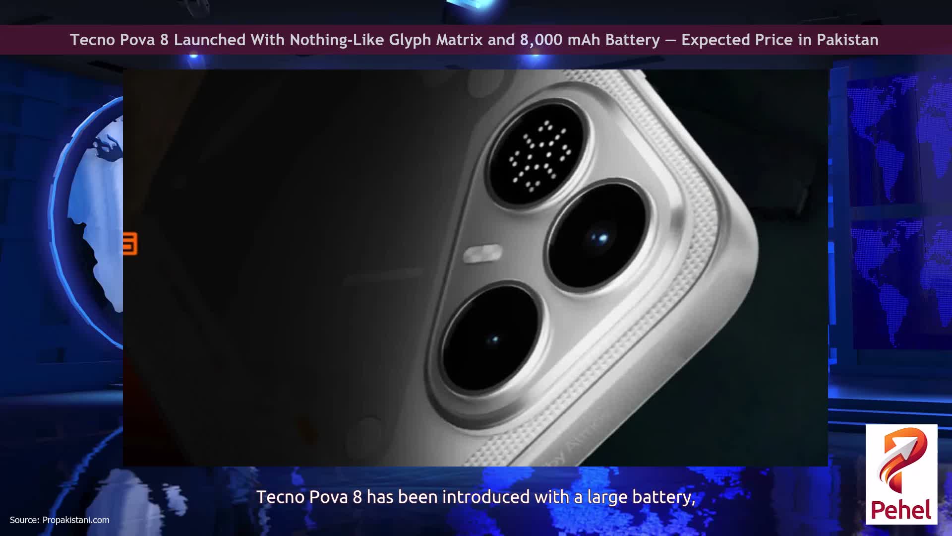 Tecno Pova 8 Launched With Nothing-Like Glyph Matrix and 8,000 mAh Battery — Expected Price in Pakistan