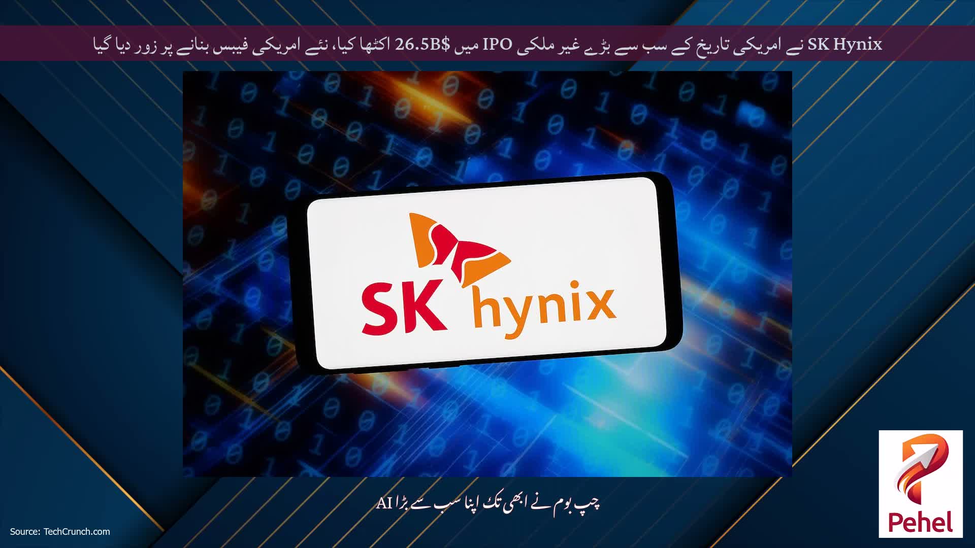 SK Hynix نے امریکی تاریخ کے سب سے بڑے غیر ملکی IPO میں $26.5B اکٹھا کیا، نئے امریکی فیبس بنانے پر زور دیا گیا