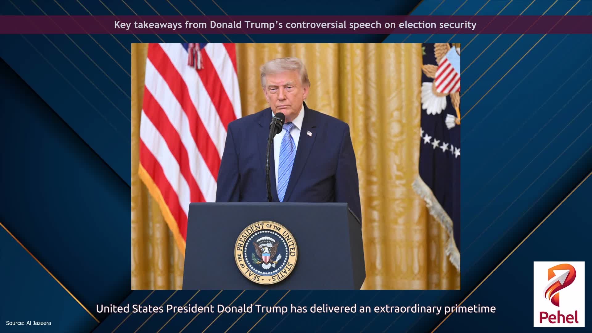 Key takeaways from Donald Trump’s controversial speech on election security