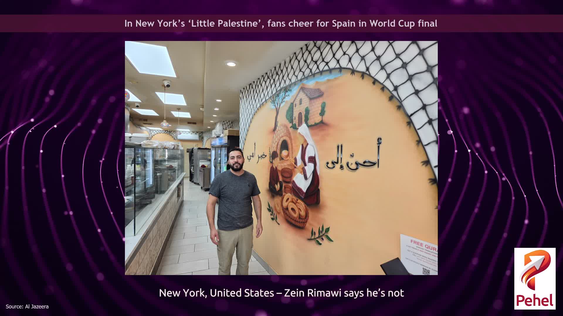 In New York’s ‘Little Palestine’, fans cheer for Spain in World Cup final