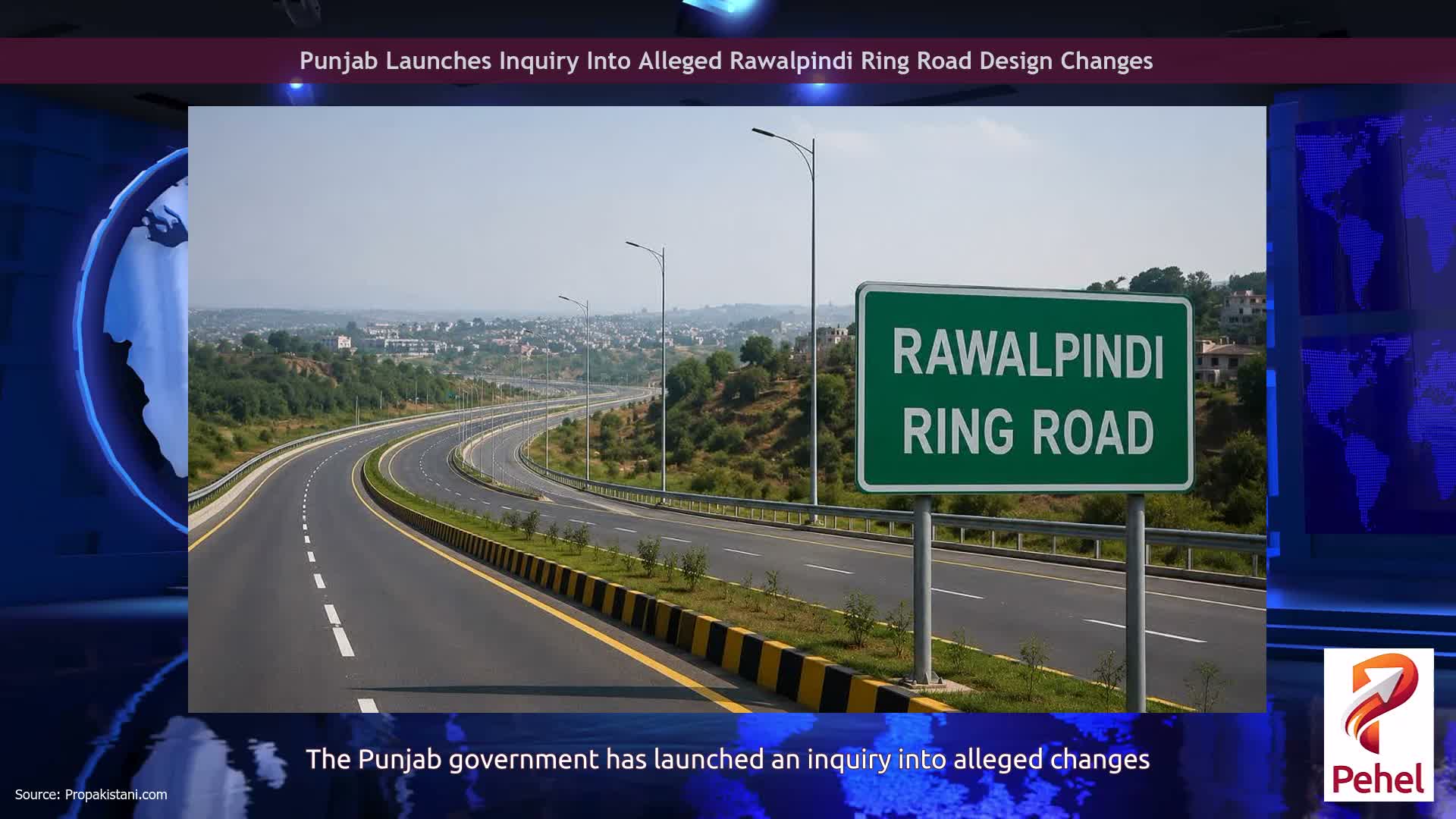 Punjab Launches Inquiry Into Alleged Rawalpindi Ring Road Design Changes