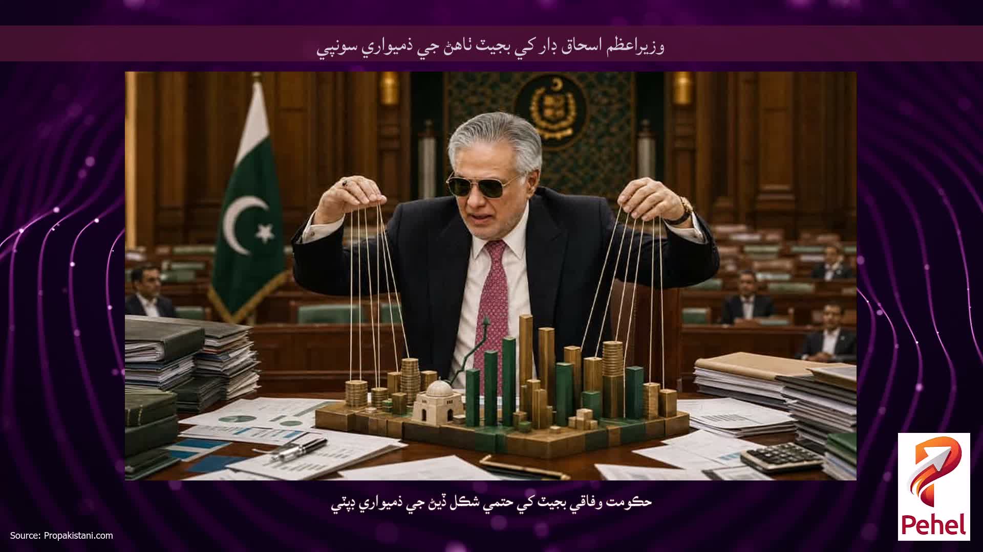 وزيراعظم اسحاق ڊار کي بجيٽ ٺاهڻ جي ذميواري سونپي