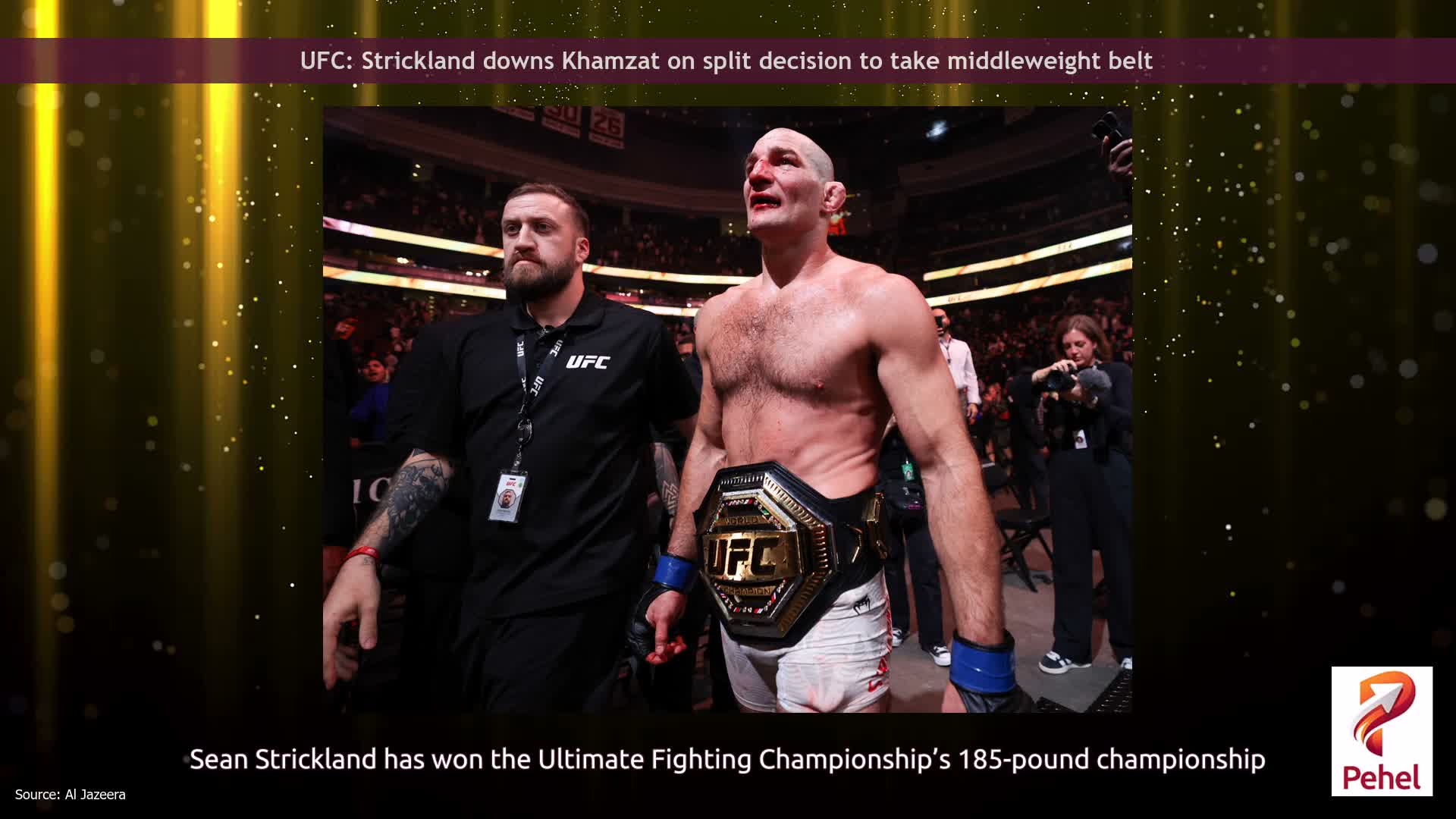 UFC: Strickland downs Khamzat on split decision to take middleweight belt