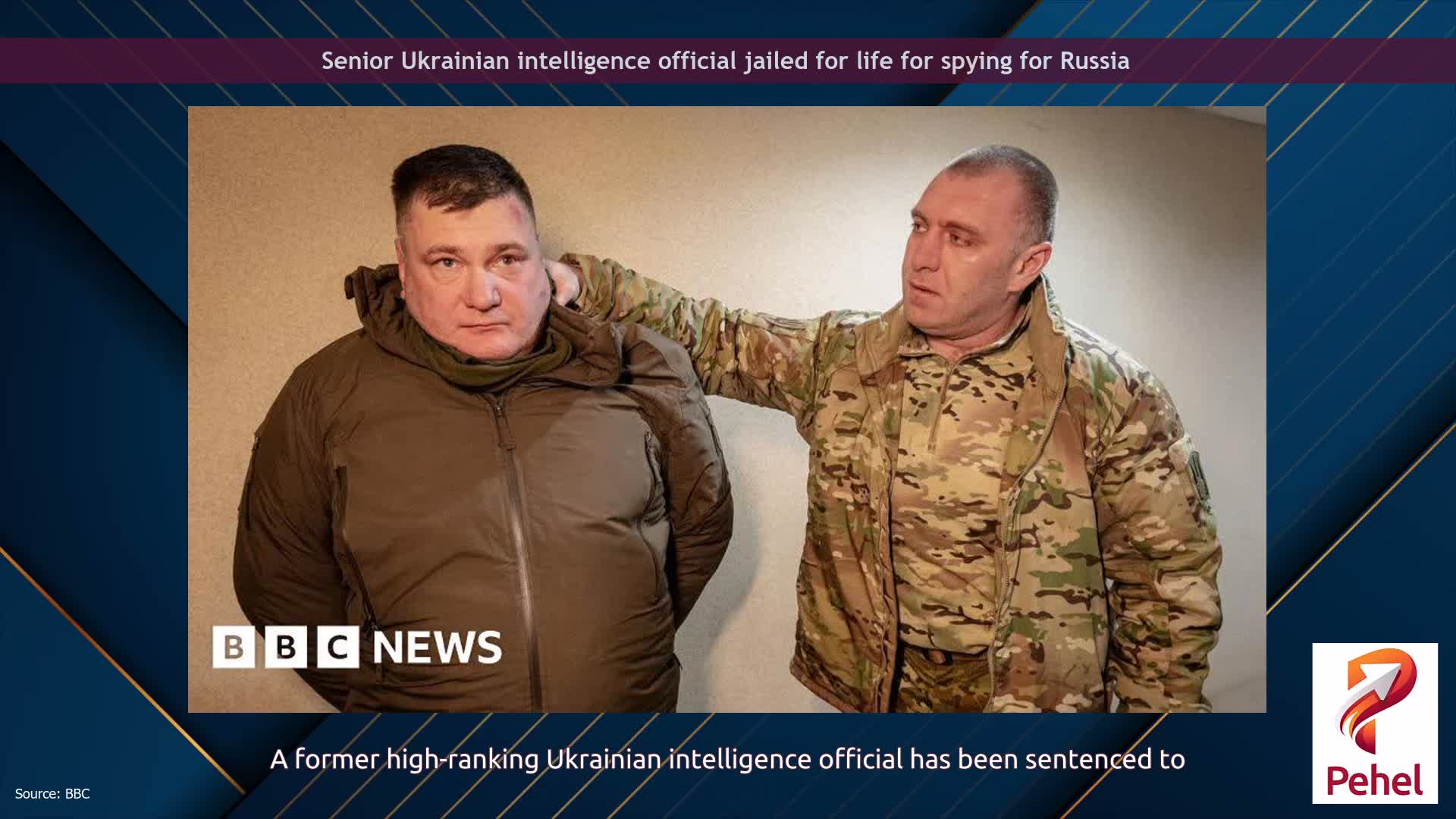 Senior Ukrainian intelligence official jailed for life for spying for Russia