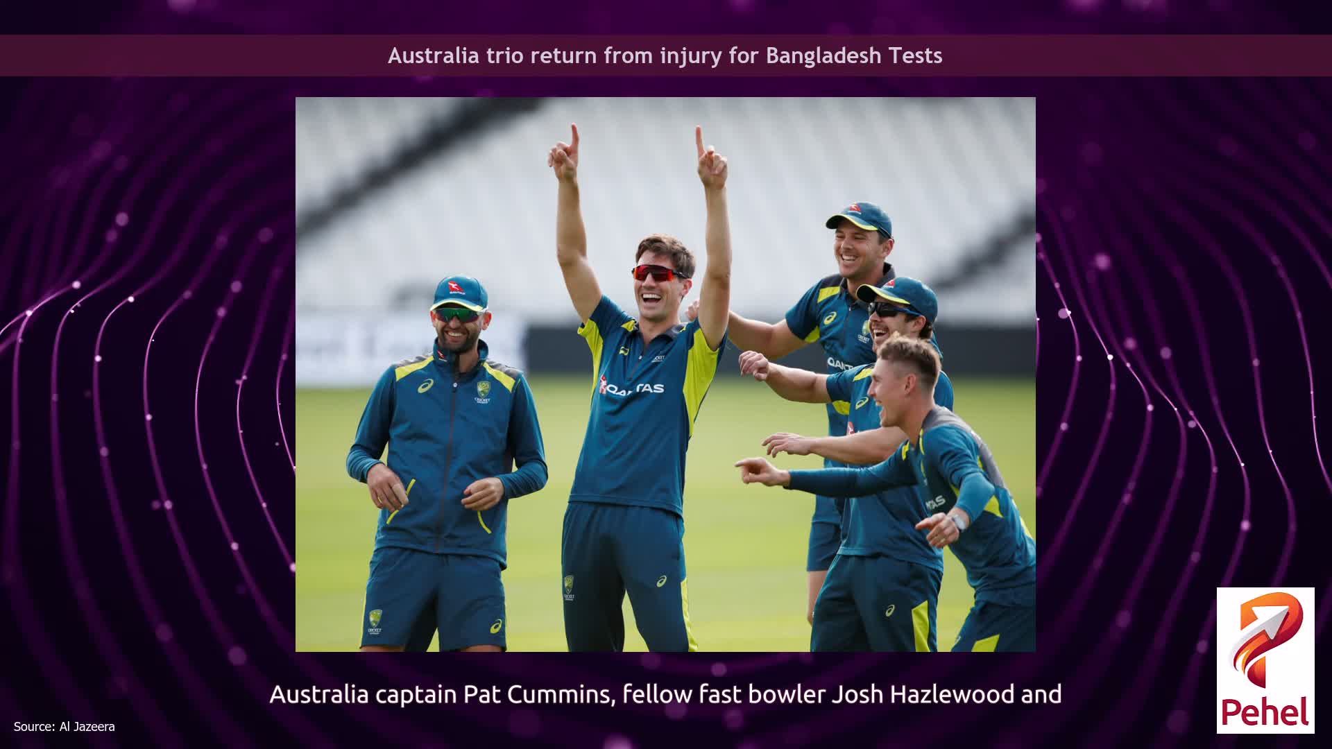 Australia trio return from injury for Bangladesh Tests