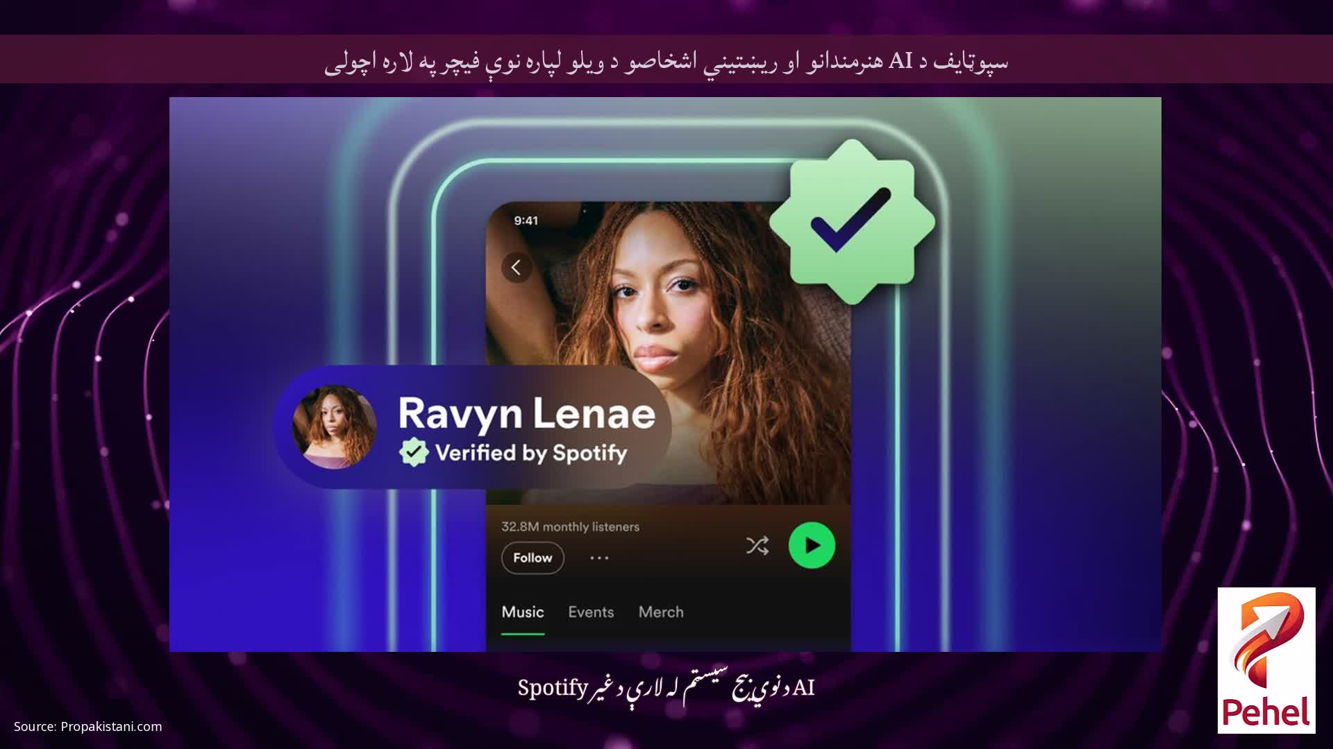 سپوټایف د AI هنرمندانو او ریښتیني اشخاصو د ویلو لپاره نوې فیچر په لاره اچولی
