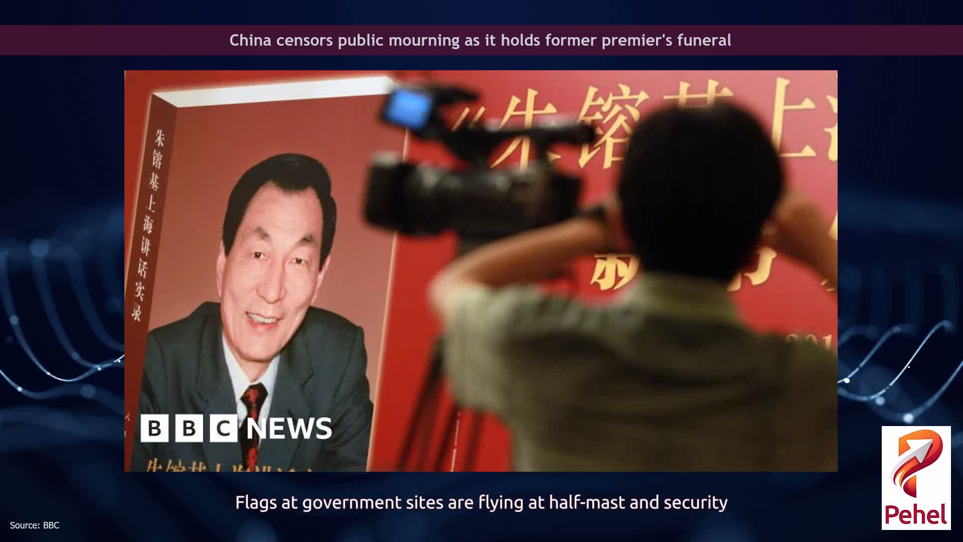 China censors public mourning as it holds former premier's funeral