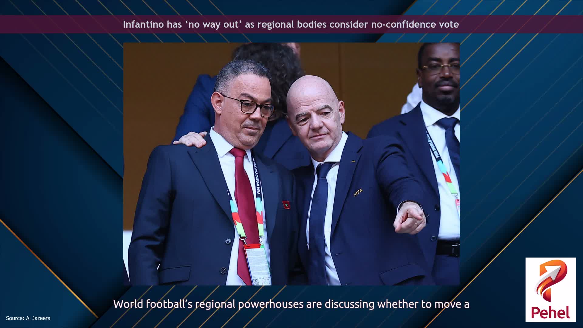 Infantino has ‘no way out’ as regional bodies consider no-confidence vote