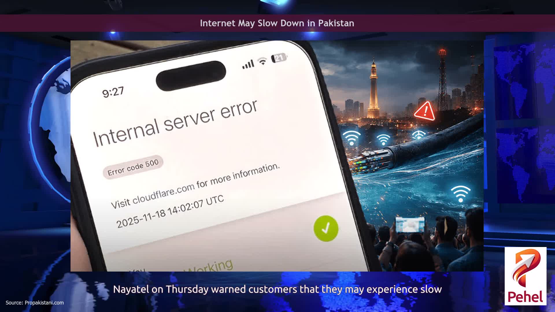 Internet May Slow Down in Pakistan