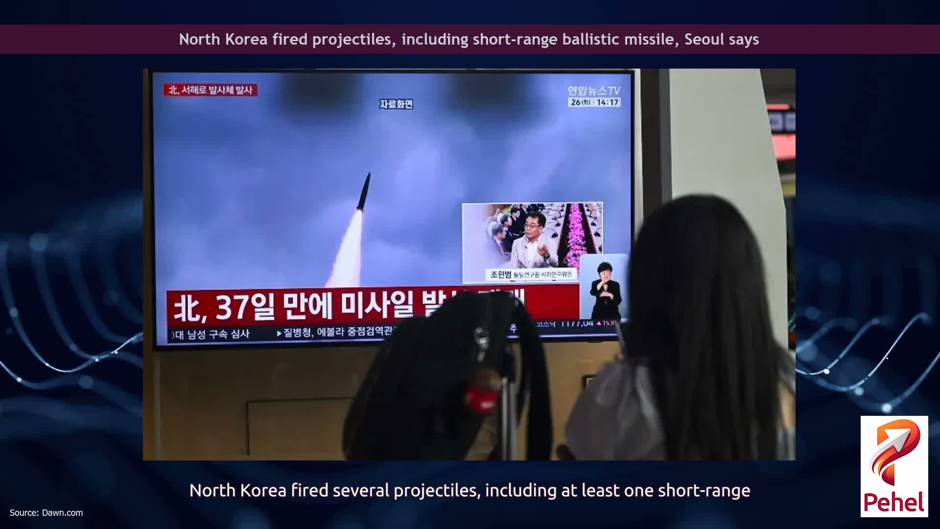 North Korea fired projectiles, including short-range ballistic missile, Seoul says