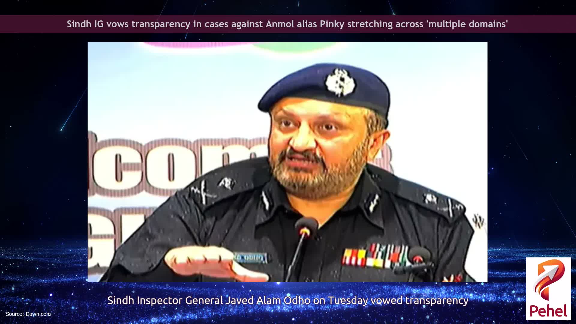 Sindh IG vows transparency in cases against Anmol alias Pinky stretching across 'multiple domains'