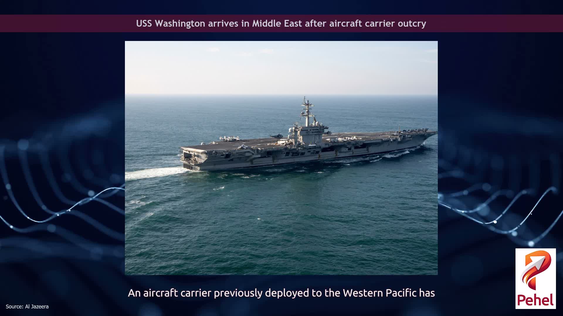 USS Washington arrives in Middle East after aircraft carrier outcry