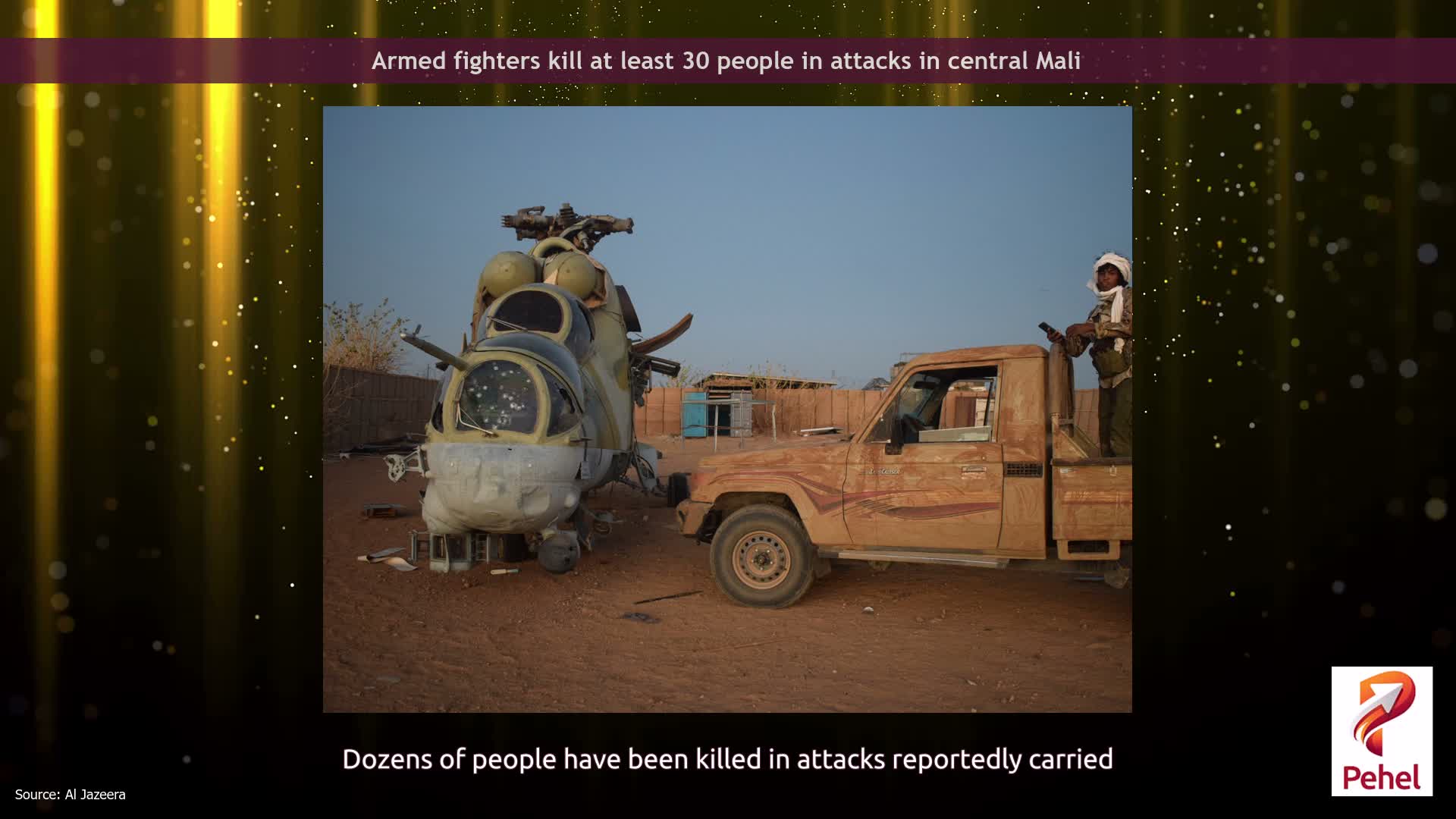 Armed fighters kill at least 30 people in attacks in central Mali