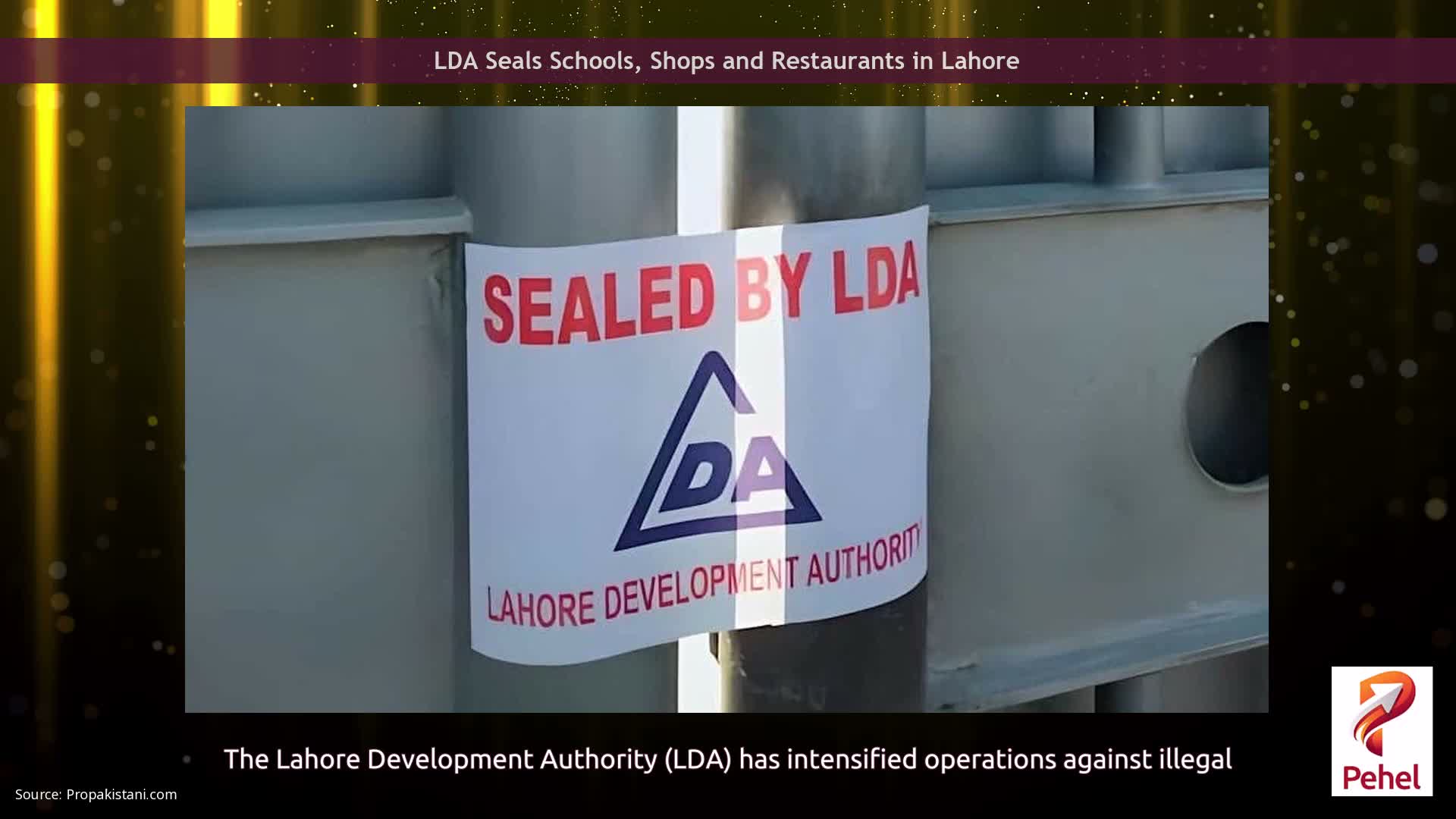 LDA Seals Schools, Shops and Restaurants in Lahore