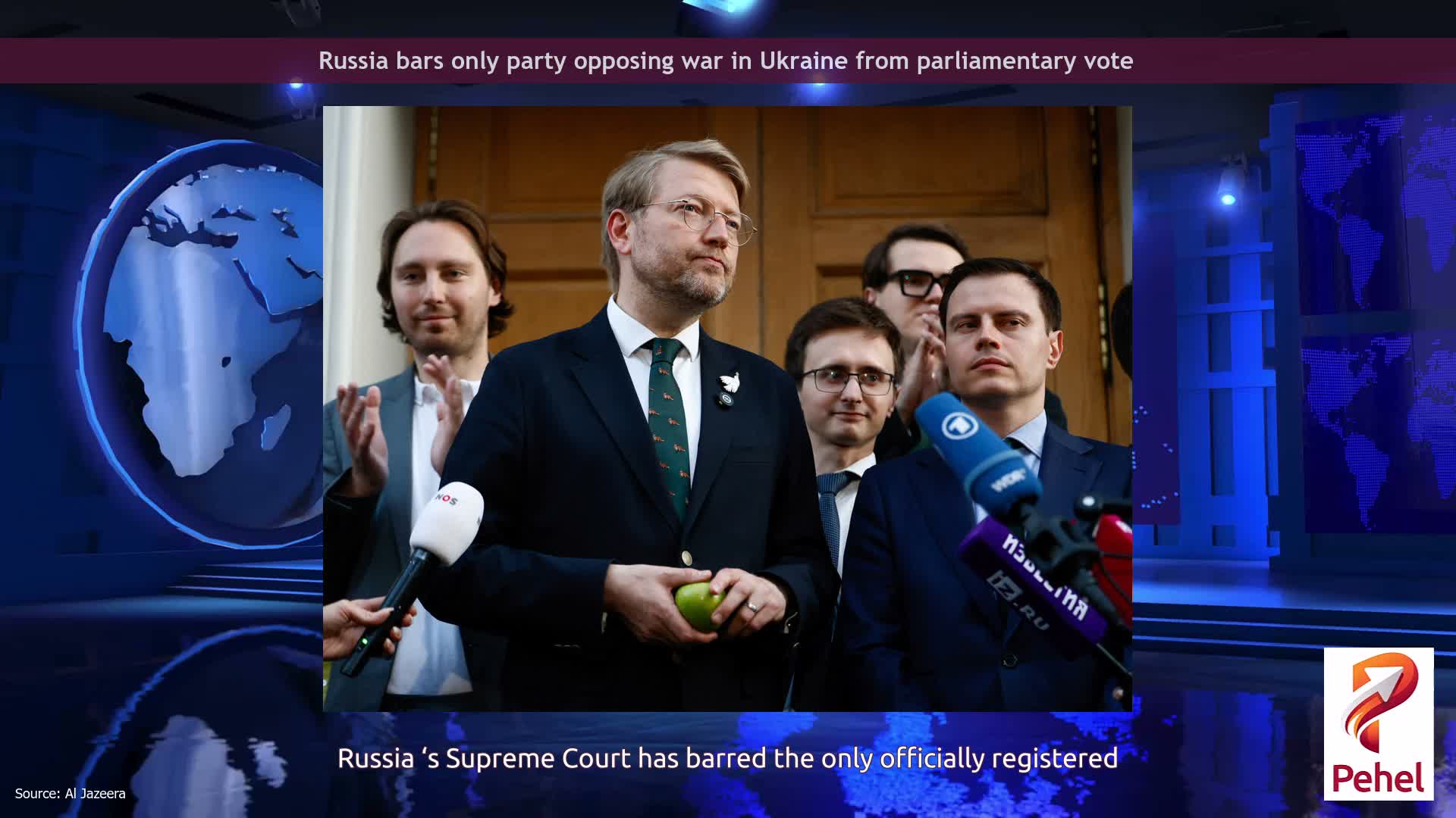 Russia bars only party opposing war in Ukraine from parliamentary vote