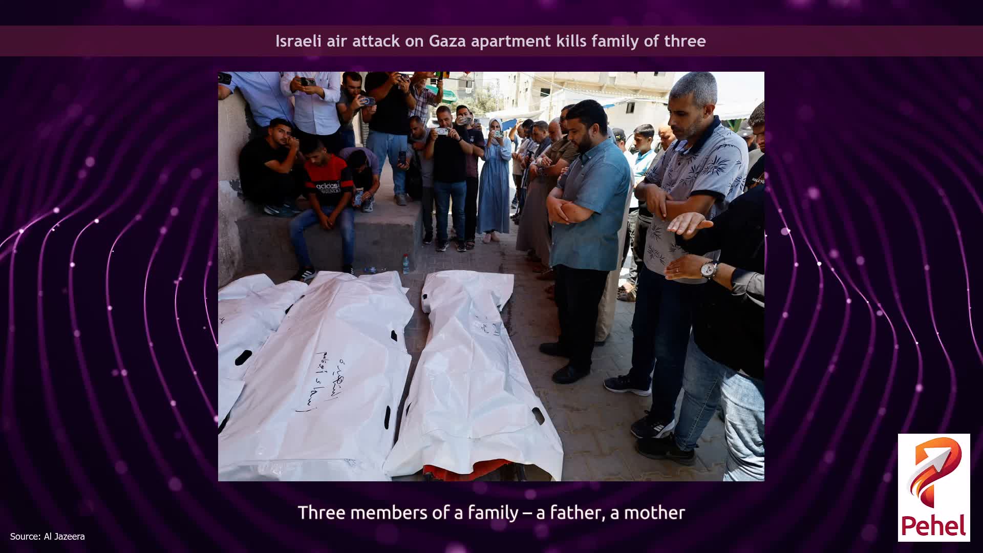 Israeli air attack on Gaza apartment kills family of three