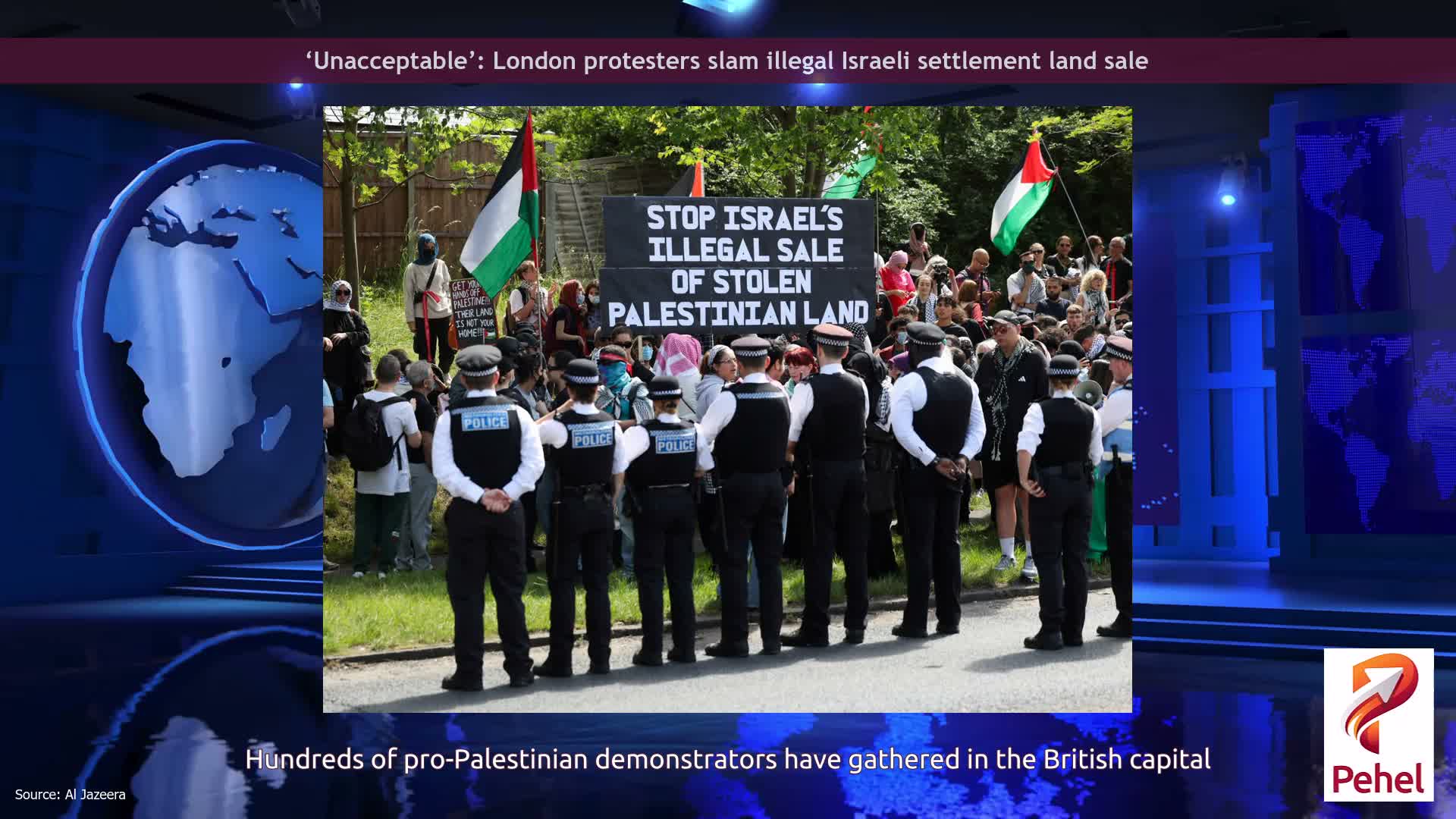 ‘Unacceptable’: London protesters slam illegal Israeli settlement land sale