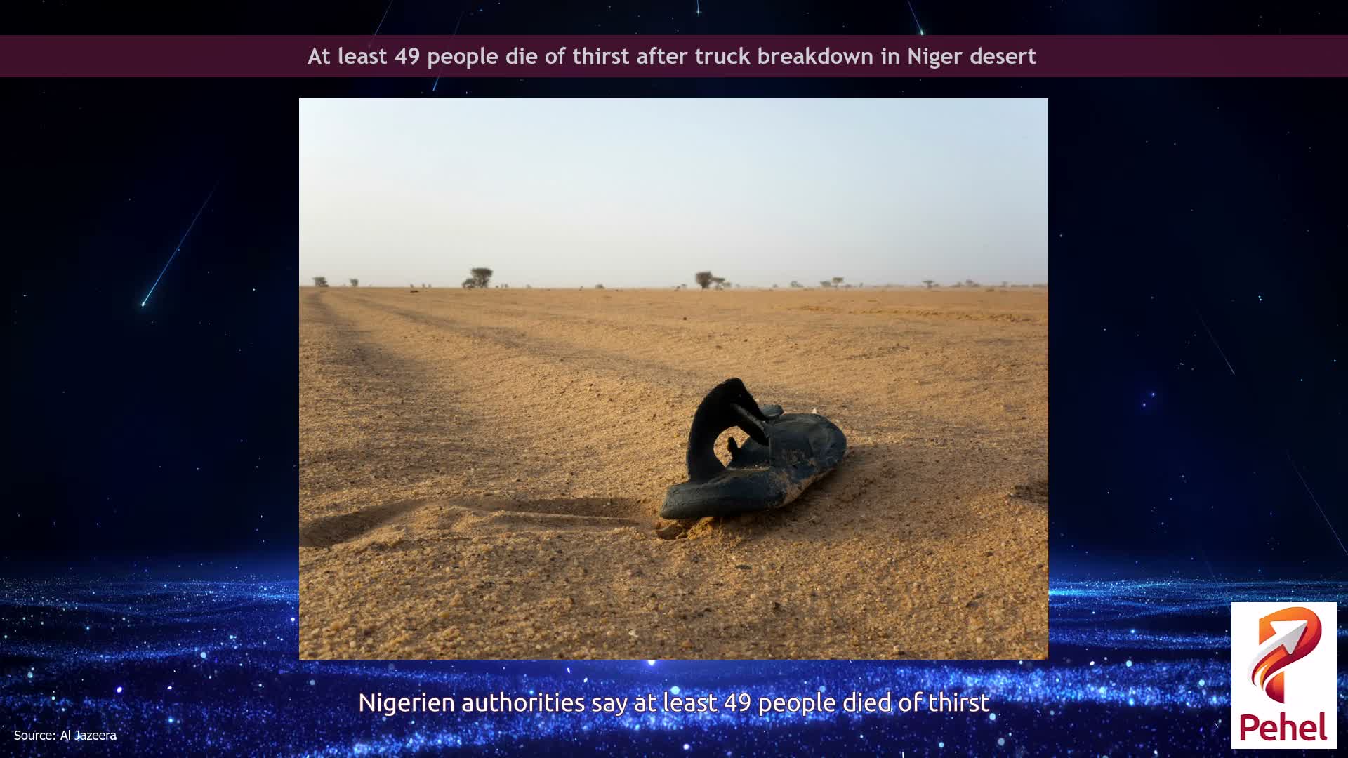 At least 49 people die of thirst after truck breakdown in Niger desert