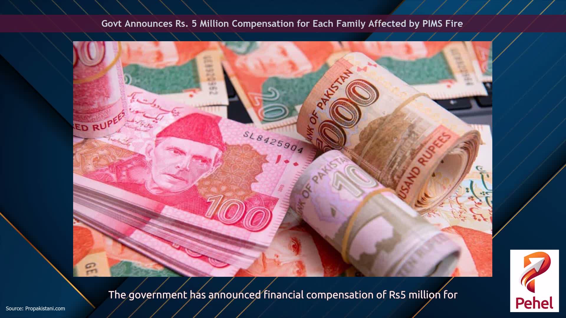 Govt Announces Rs. 5 Million Compensation for Each Family Affected by PIMS Fire