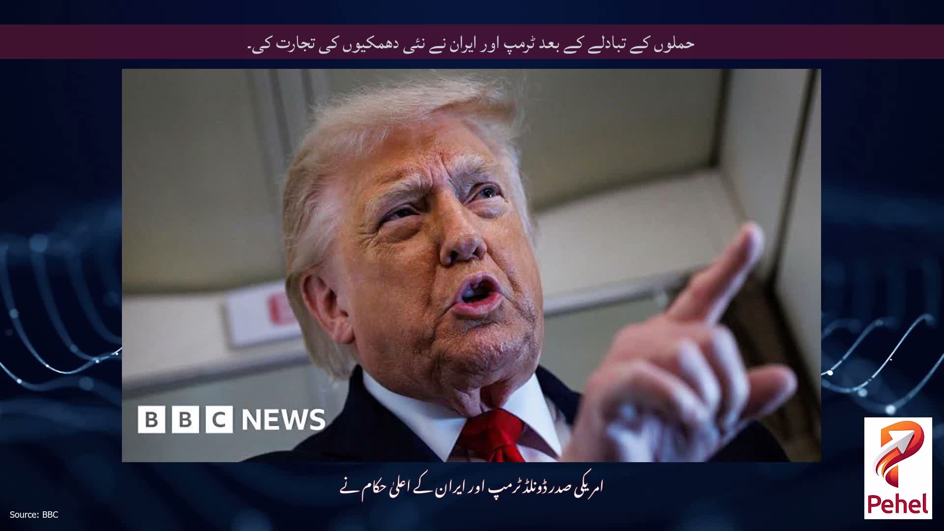 حملوں کے تبادلے کے بعد ٹرمپ اور ایران نے نئی دھمکیوں کی تجارت کی۔