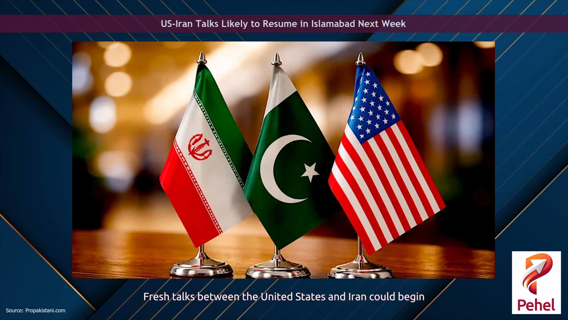 US-Iran Talks Likely to Resume in Islamabad Next Week