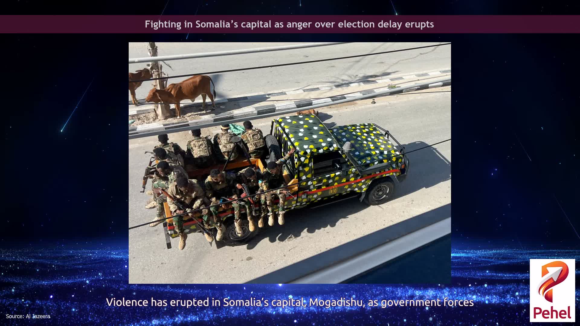 Fighting in Somalia’s capital as anger over election delay erupts