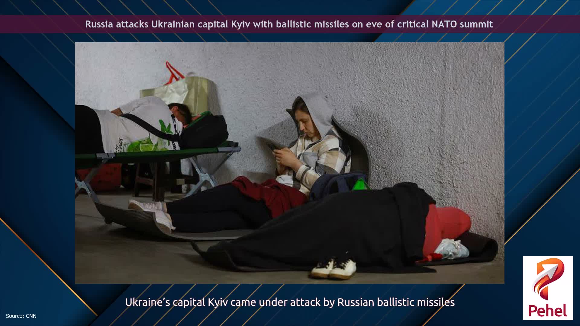 Russia attacks Ukrainian capital Kyiv with ballistic missiles on eve of critical NATO summit