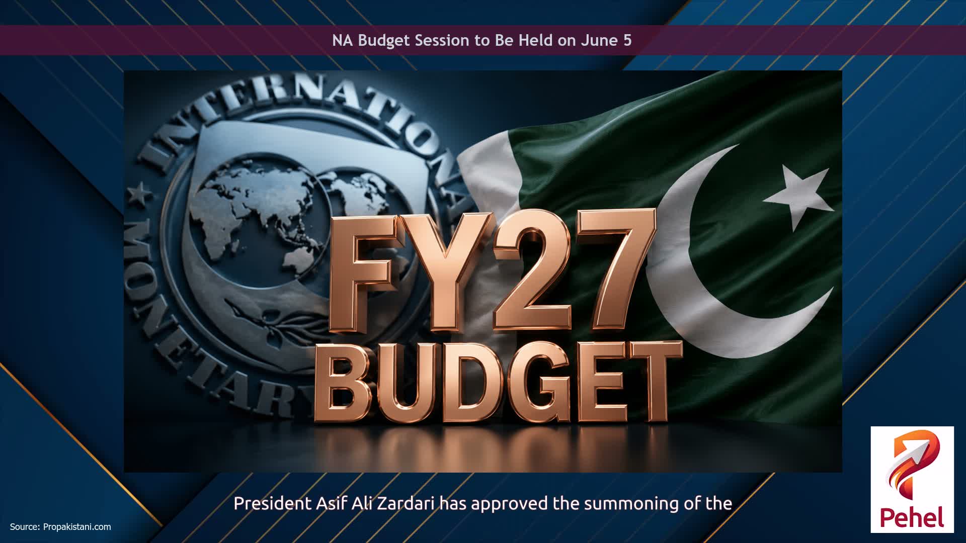 NA Budget Session to Be Held on June 5