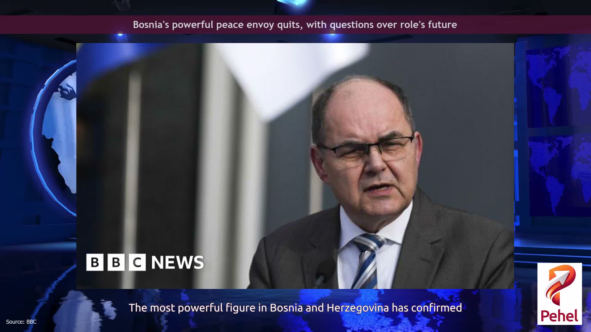 Bosnia's powerful peace envoy quits, with questions over role's future