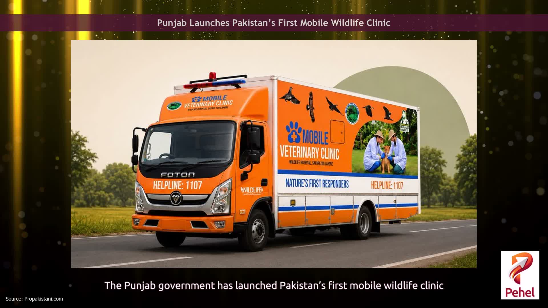 Punjab Launches Pakistan’s First Mobile Wildlife Clinic