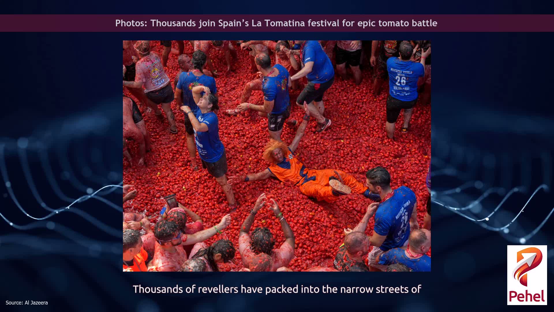 Photos: Thousands join Spain’s La Tomatina festival for epic tomato battle