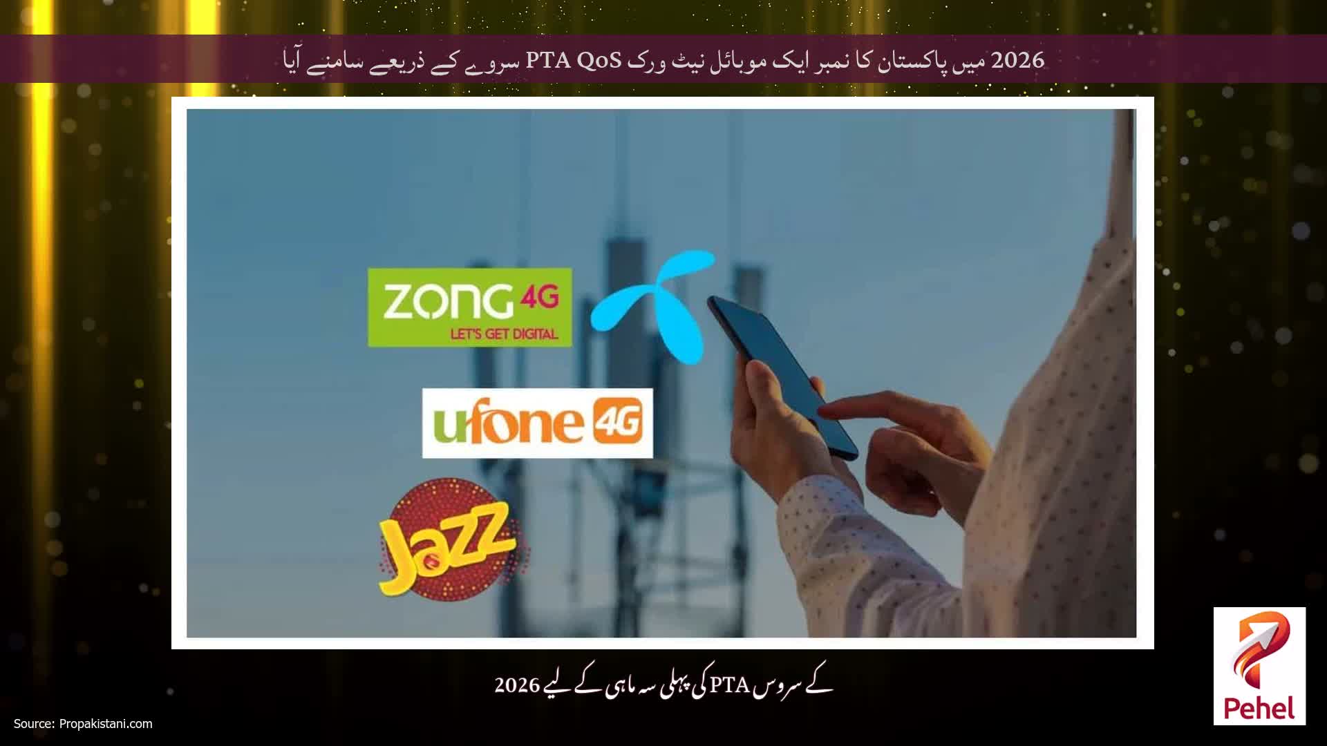 2026 میں پاکستان کا نمبر ایک موبائل نیٹ ورک PTA QoS سروے کے ذریعے سامنے آیا