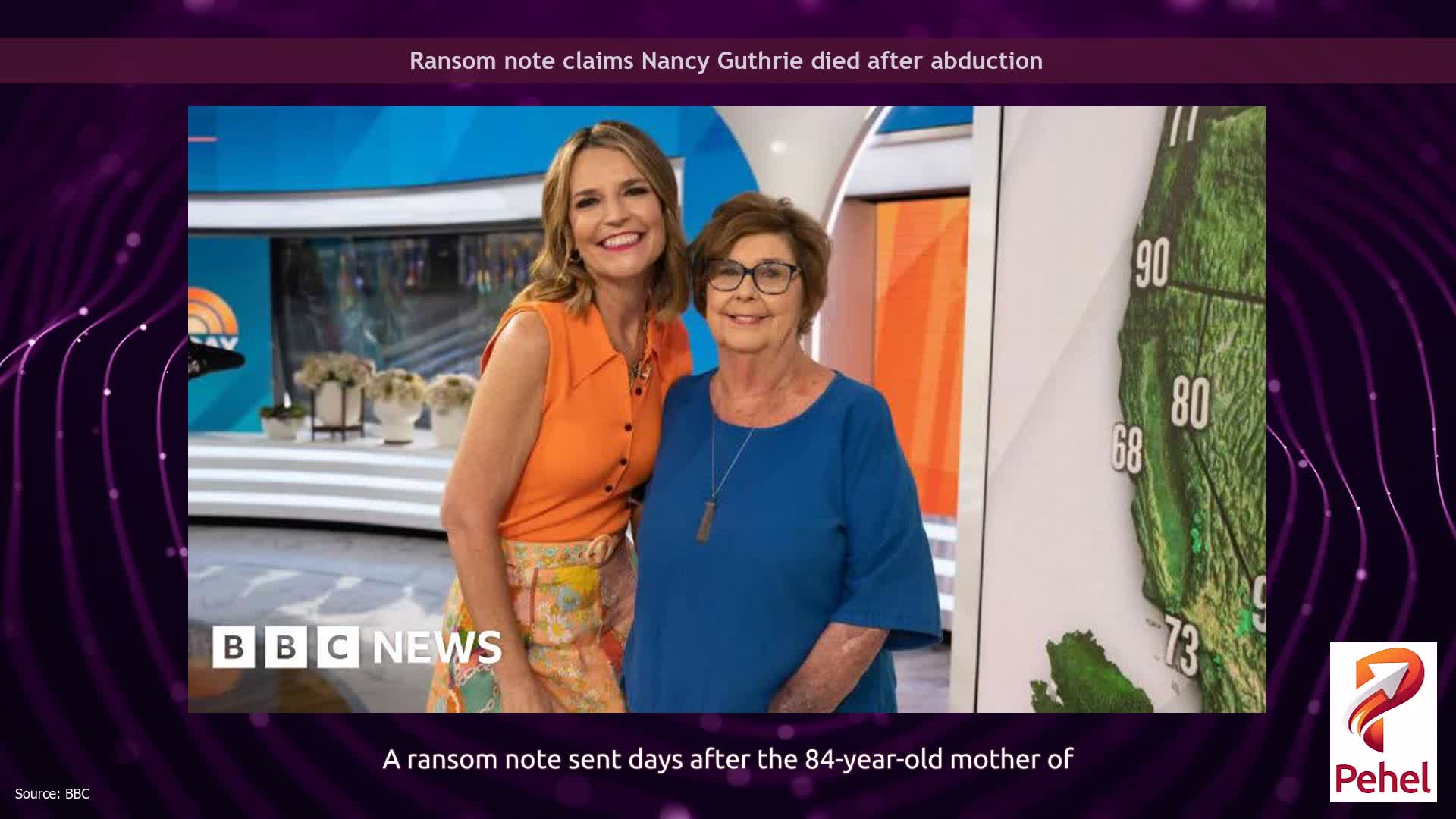 Ransom note claims Nancy Guthrie died after abduction