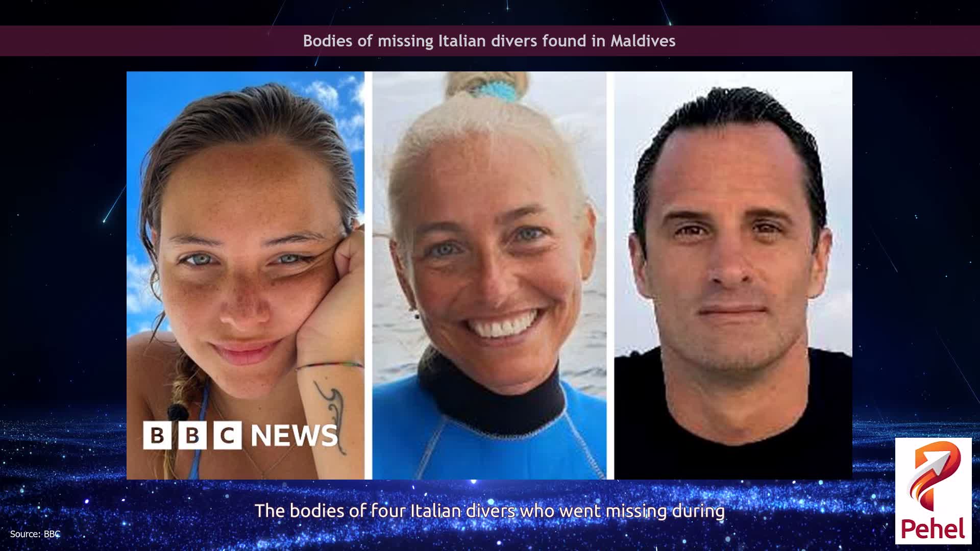 Bodies of missing Italian divers found in Maldives