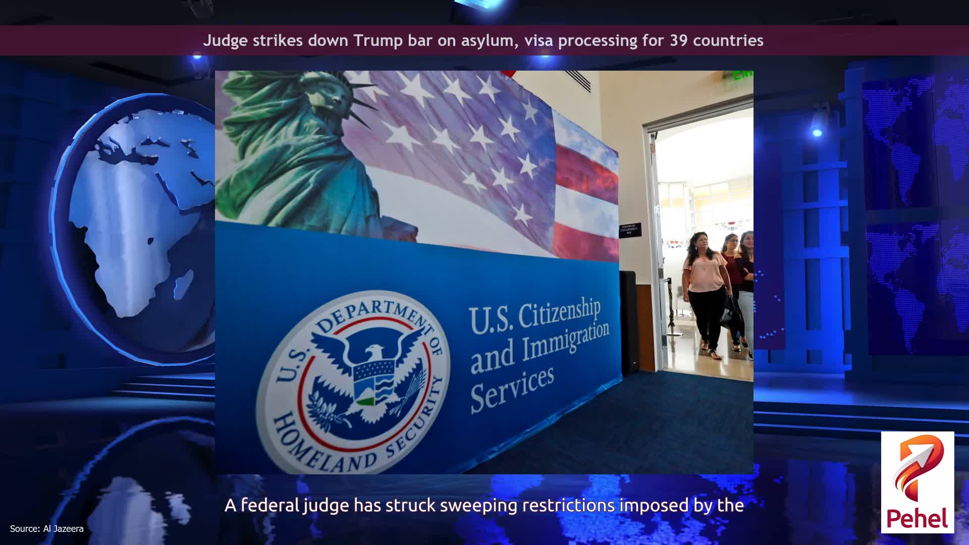 Judge strikes down Trump bar on asylum, visa processing for 39 countries