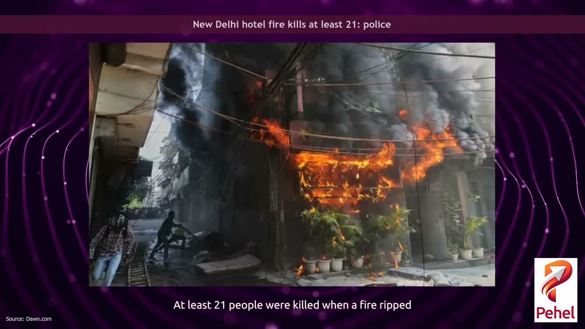 New Delhi hotel fire kills at least 21: police