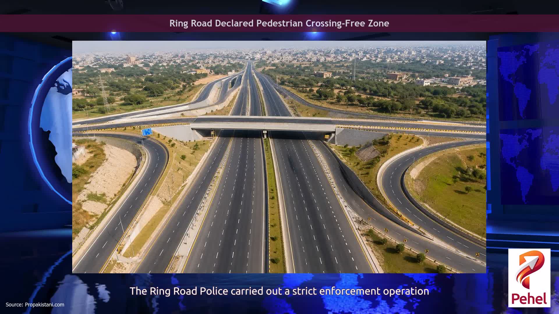 Ring Road Declared Pedestrian Crossing-Free Zone