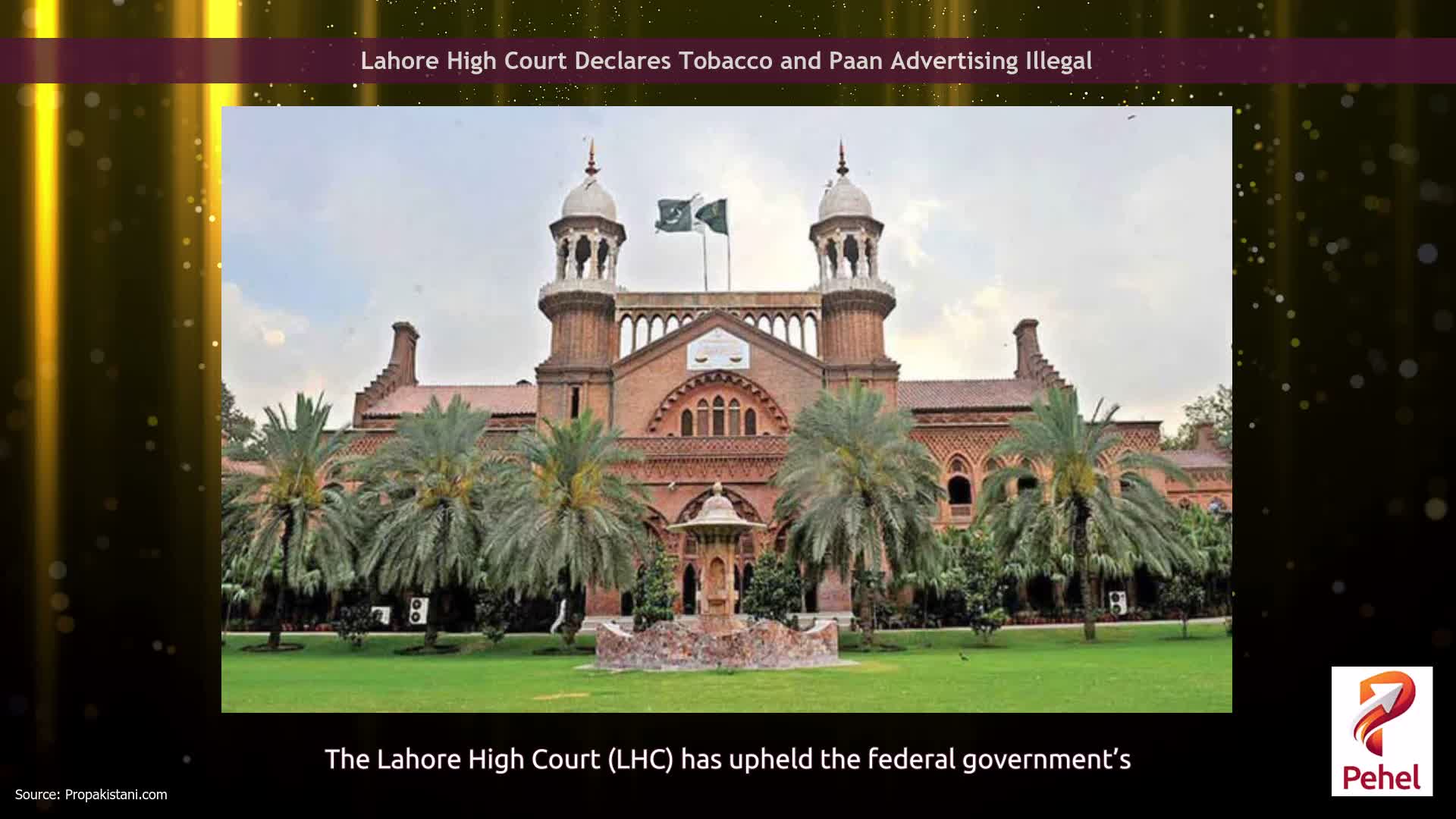 Lahore High Court Declares Tobacco and Paan Advertising Illegal