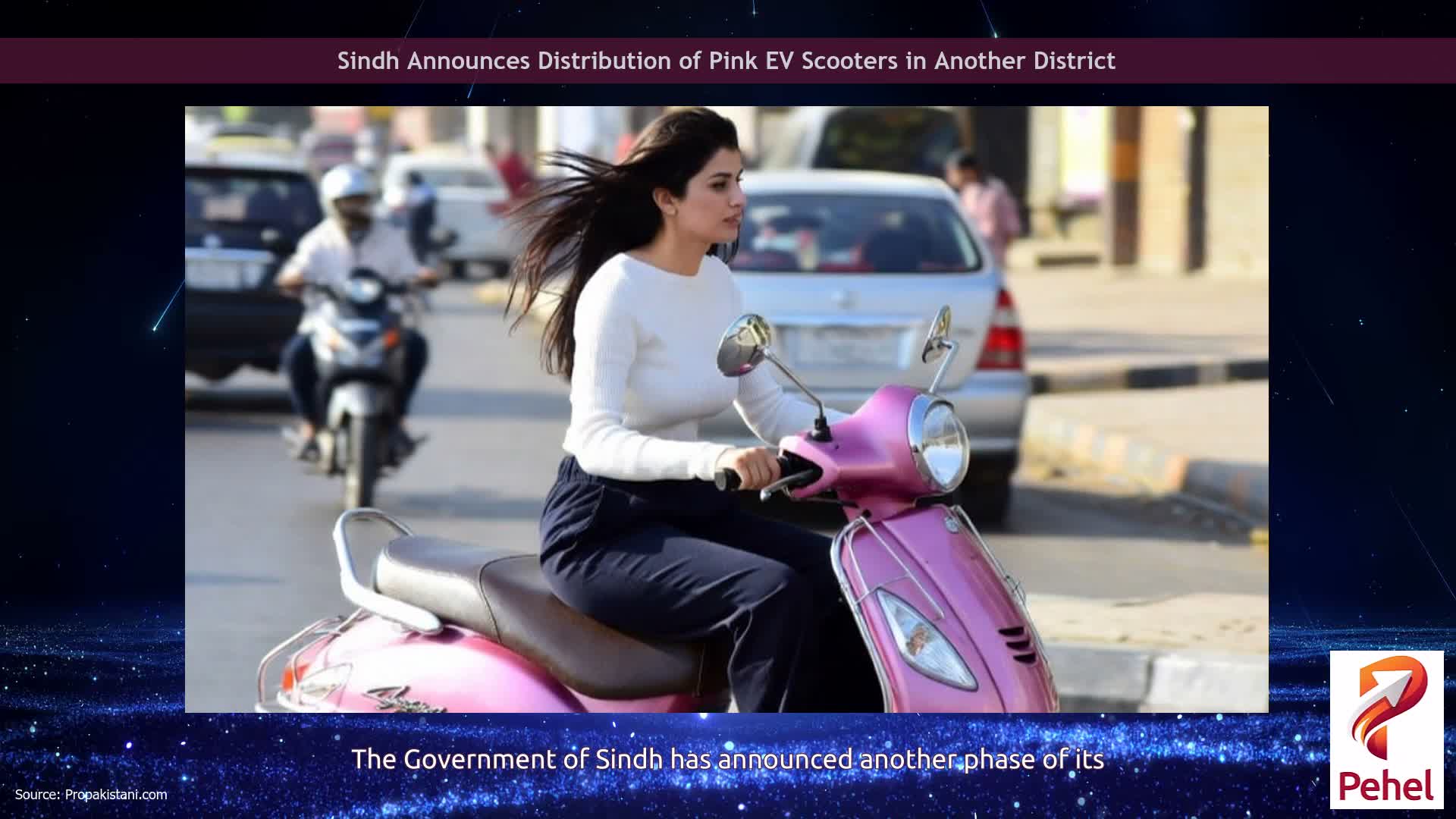 Sindh Announces Distribution of Pink EV Scooters in Another District