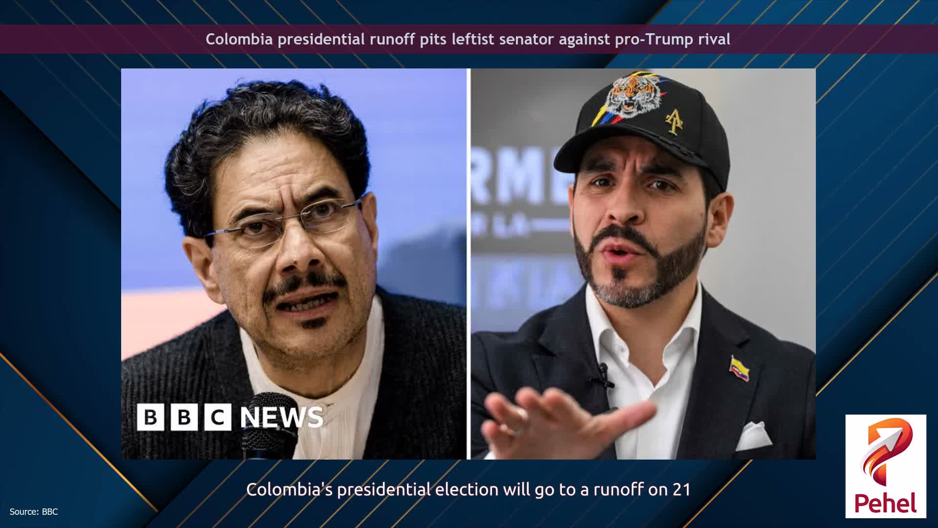 Colombia presidential runoff pits leftist senator against pro-Trump rival