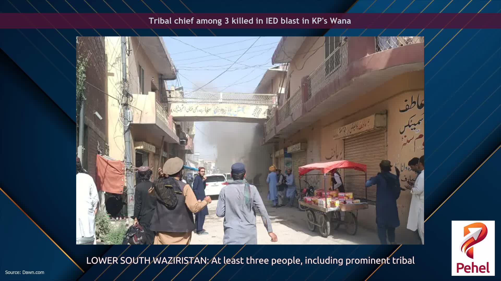 Tribal chief among 3 killed in IED blast in KP's Wana