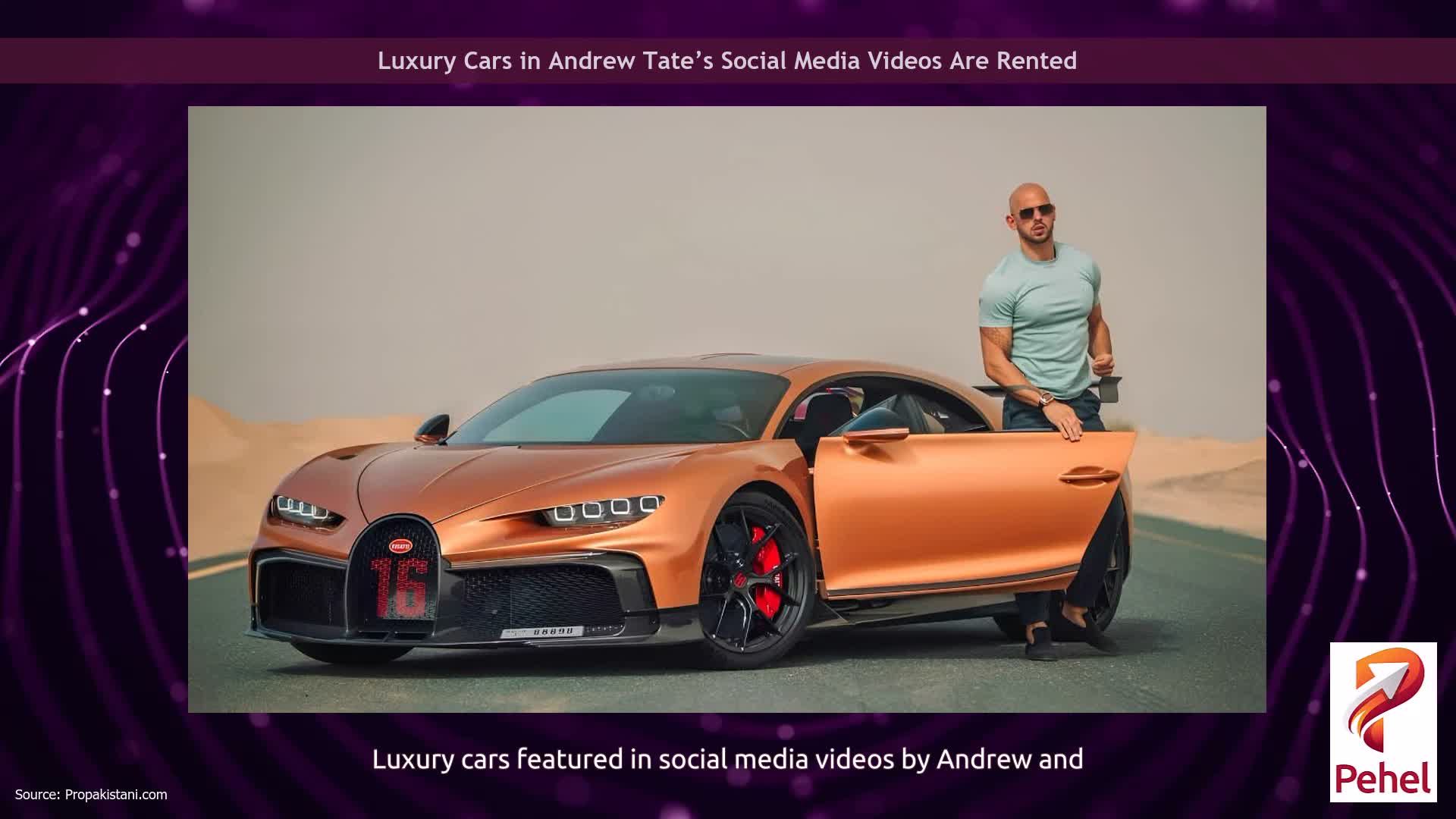 Luxury Cars in Andrew Tate’s Social Media Videos Are Rented