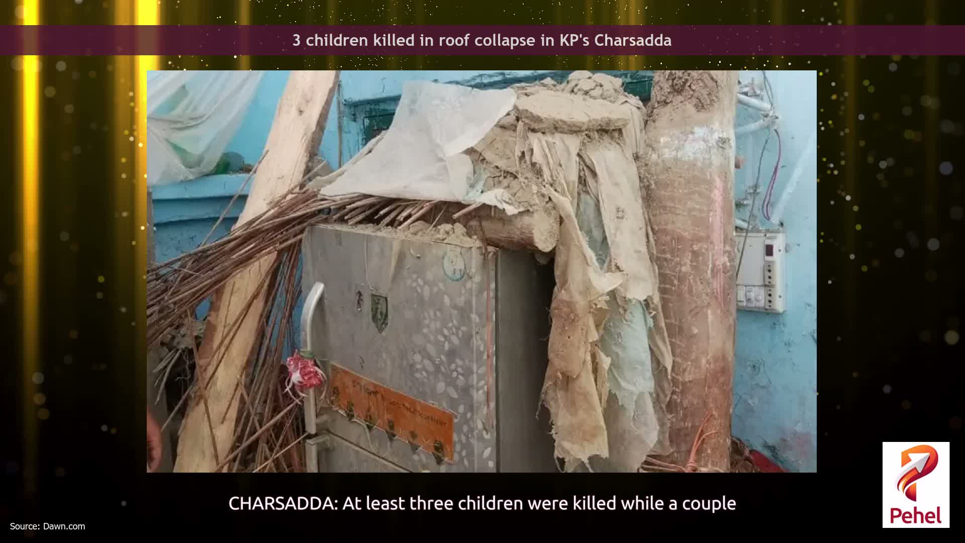 3 children killed in roof collapse in KP's Charsadda